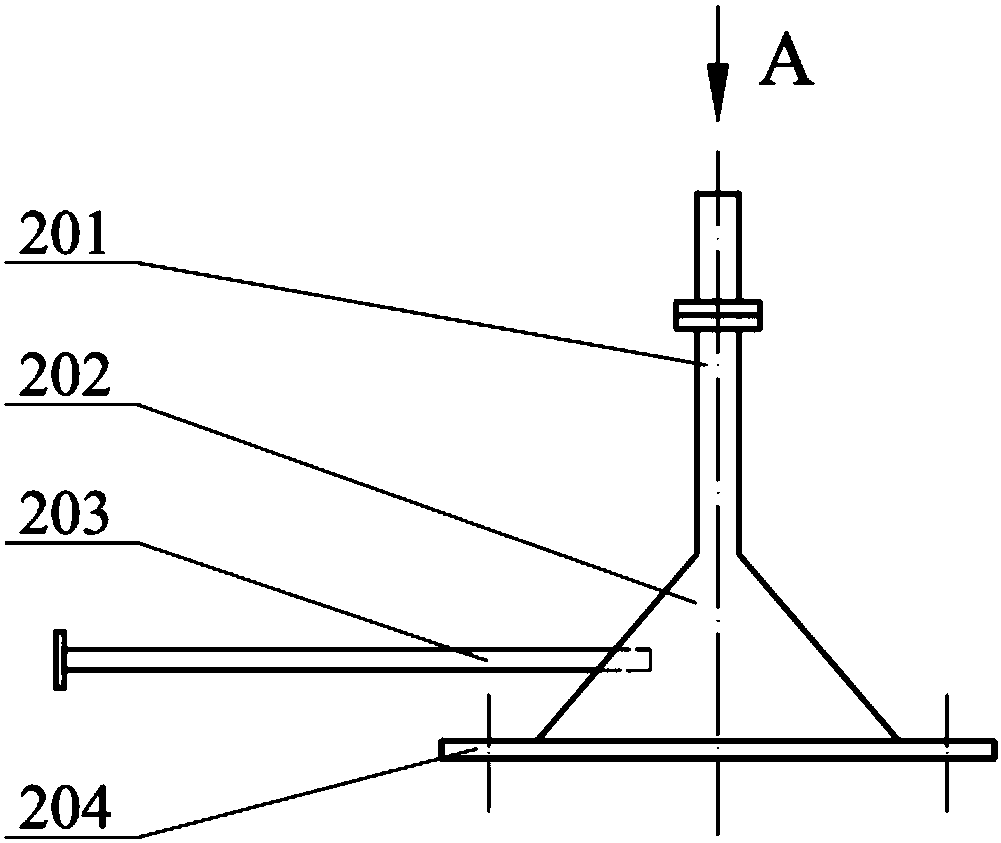 Down-flow type fluidized bed flocculating settling device