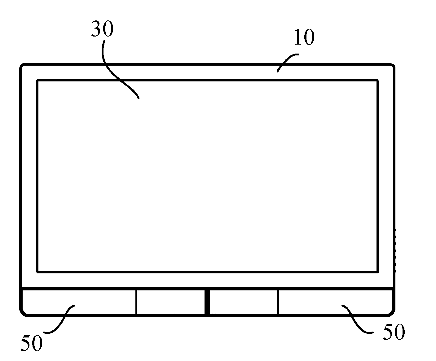 Loudspeaker structure of flat panel display