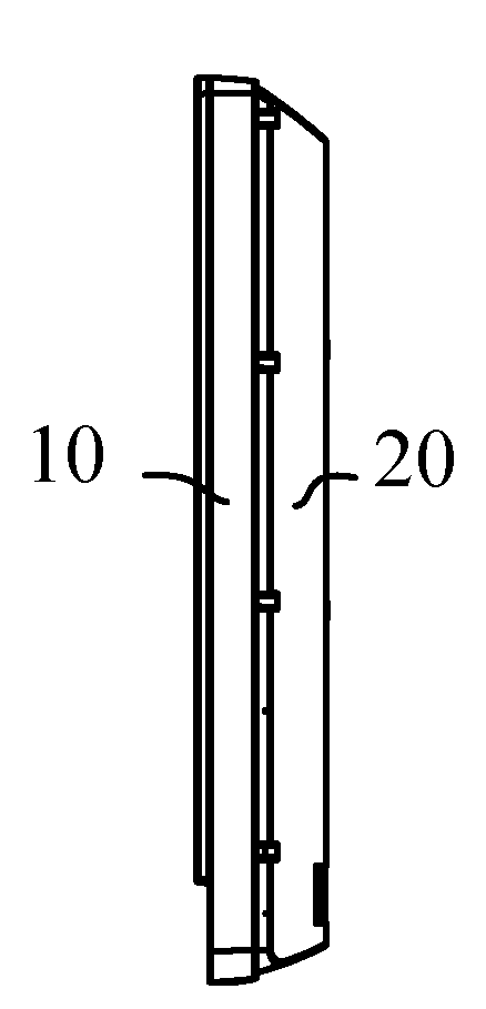 Loudspeaker structure of flat panel display