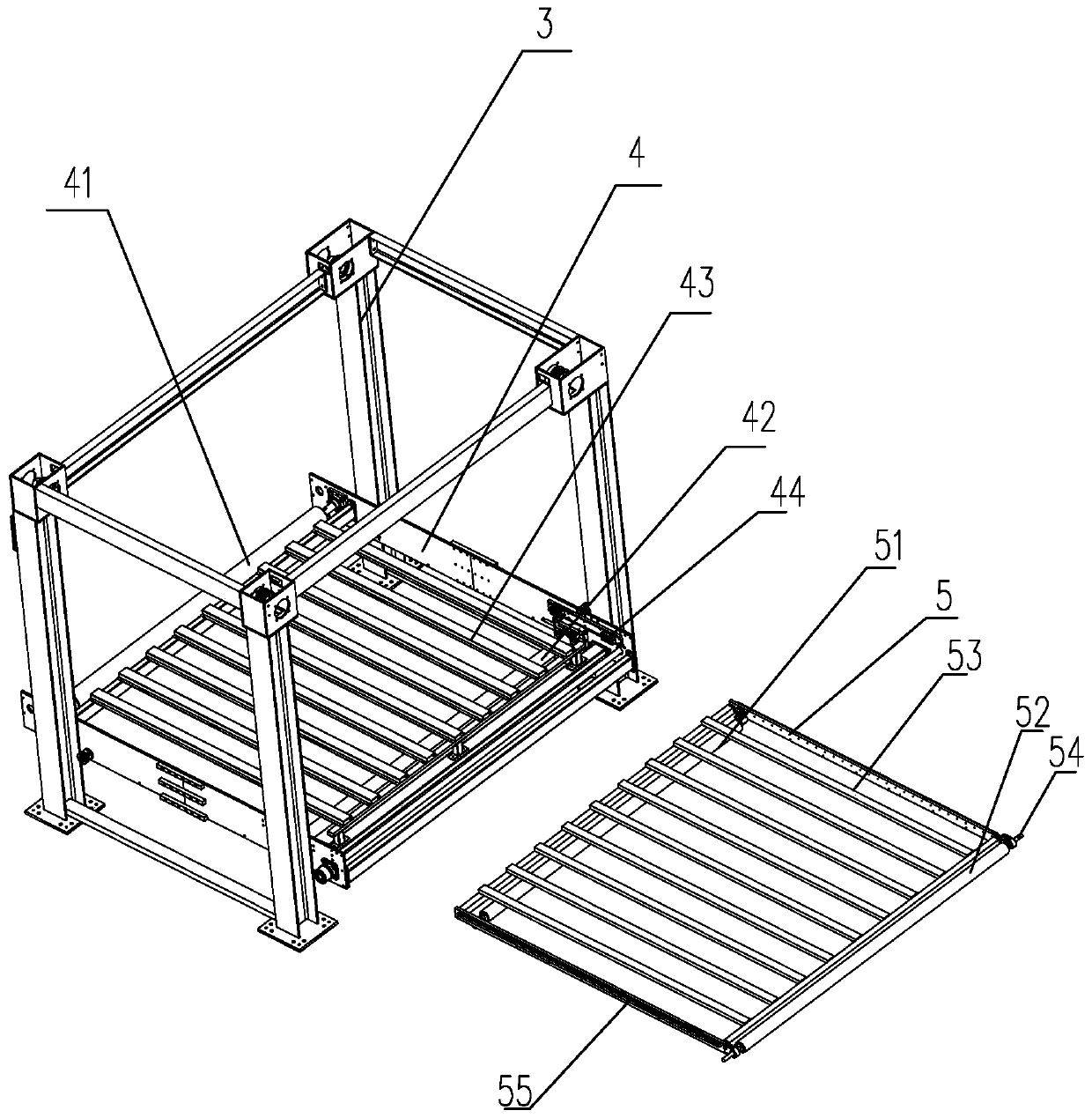 Climbing frame with lifting conveying function