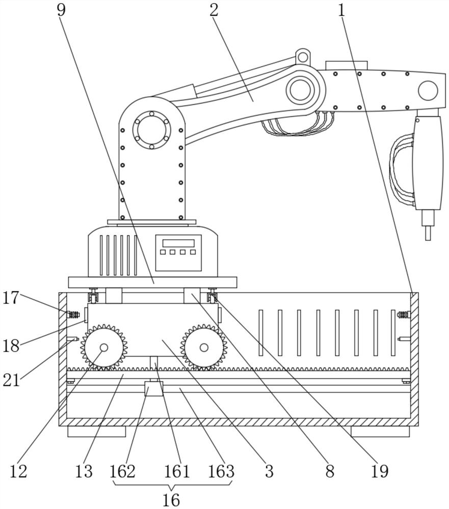 Multidirectional adjustable welding mechanical arm structure and using method thereof