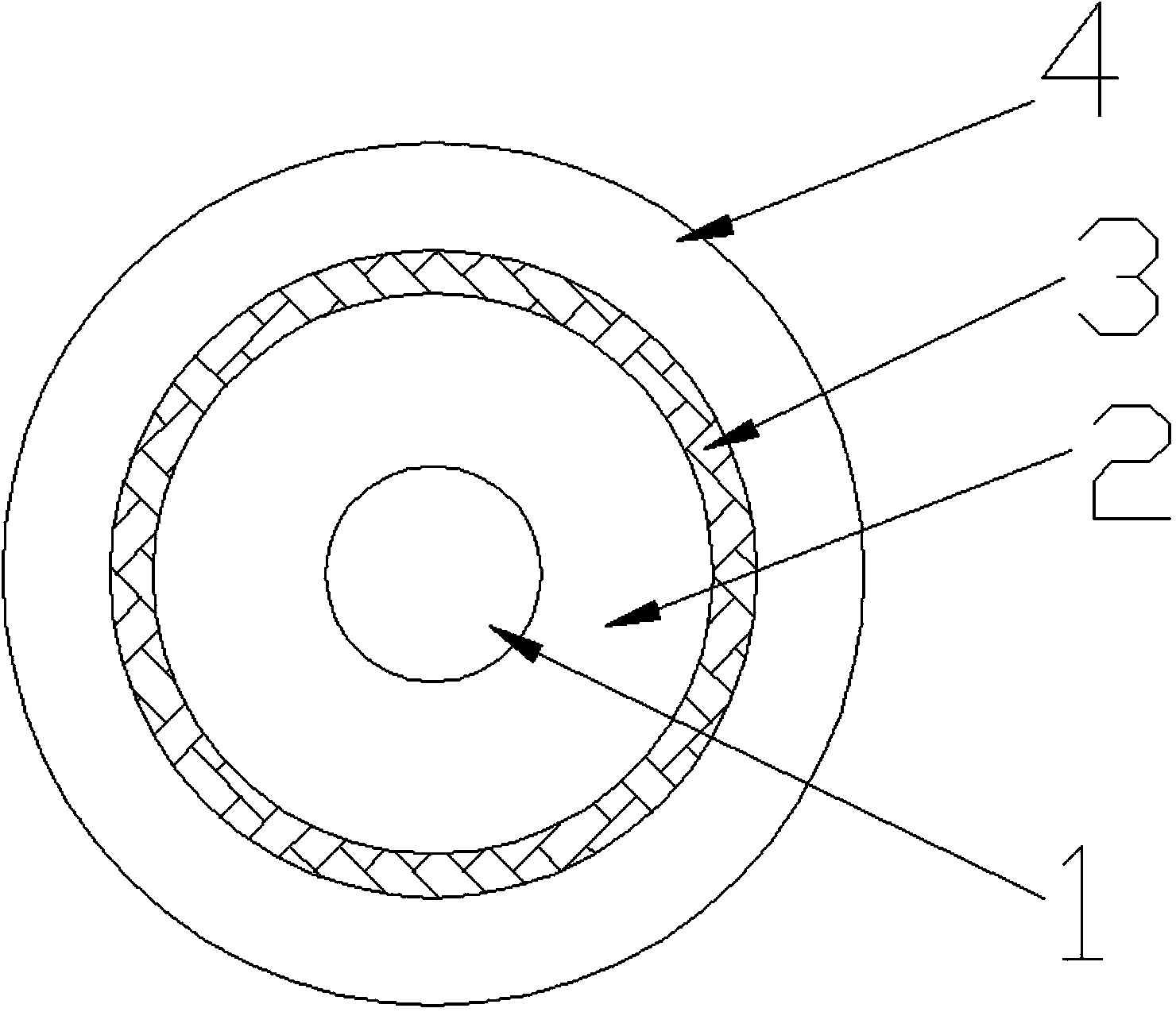 High-temperature-resistant low-loss compound insulation coaxial cable