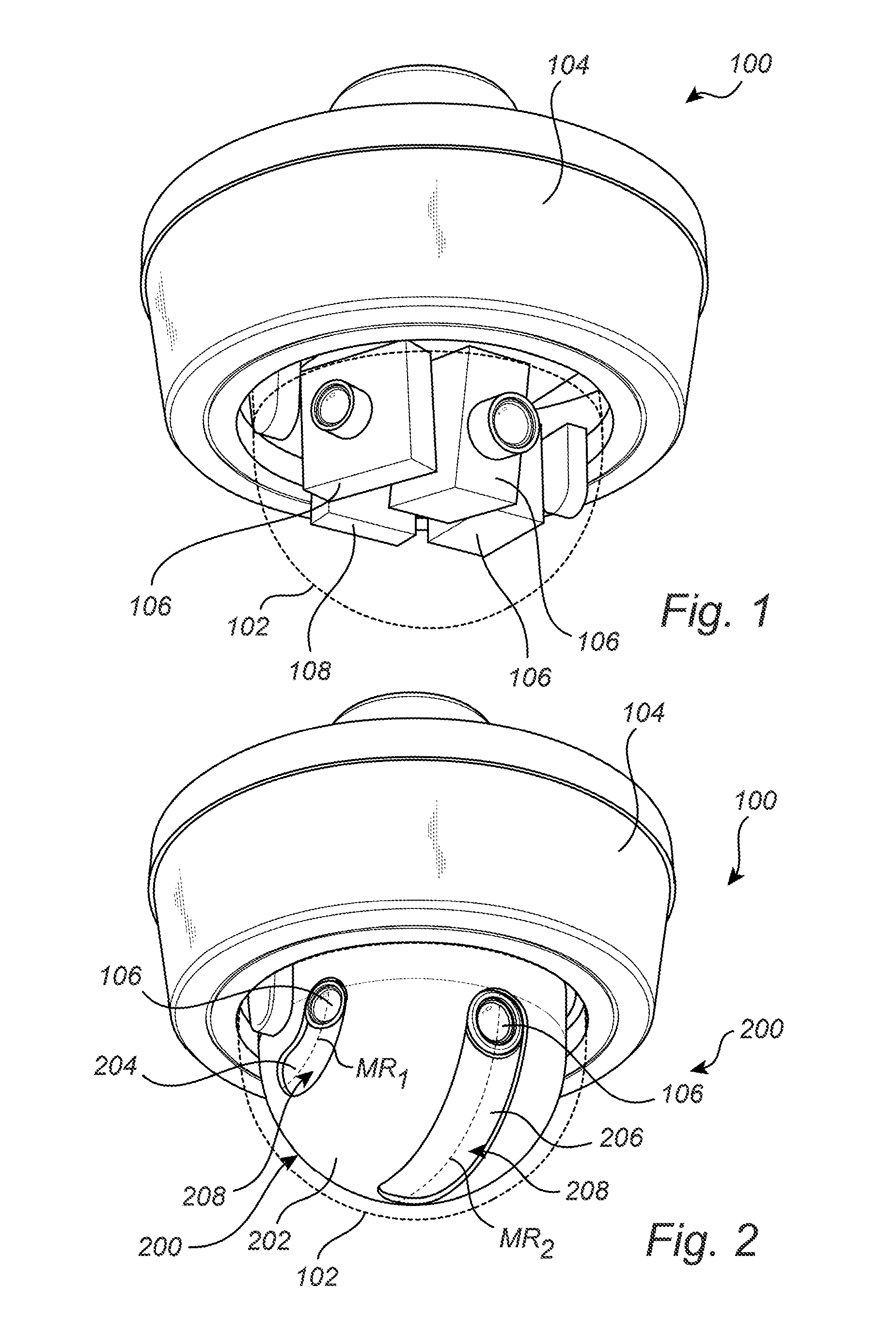 Arrangement for a monitoring camera device