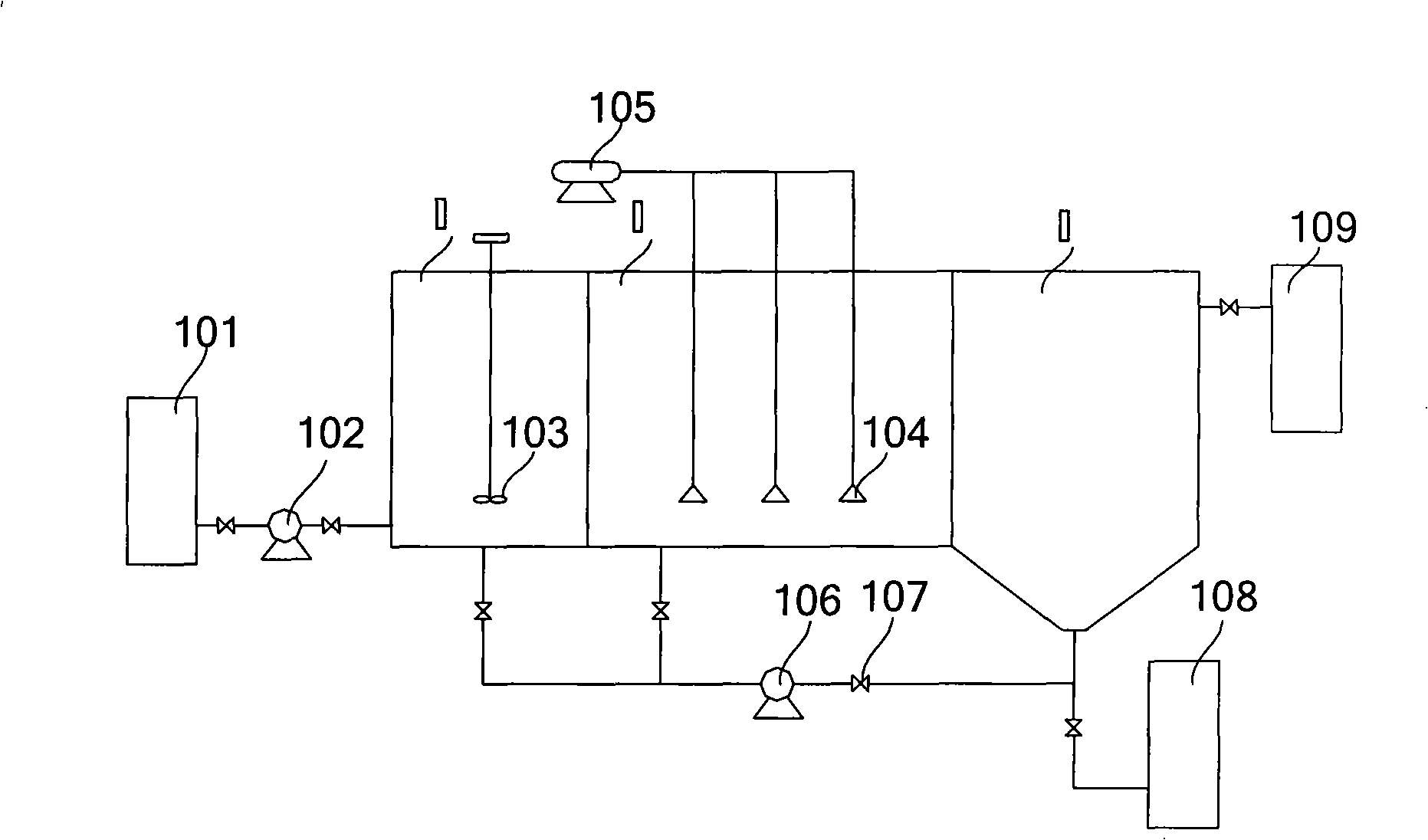 Treatment system and method for high-salt wastewater