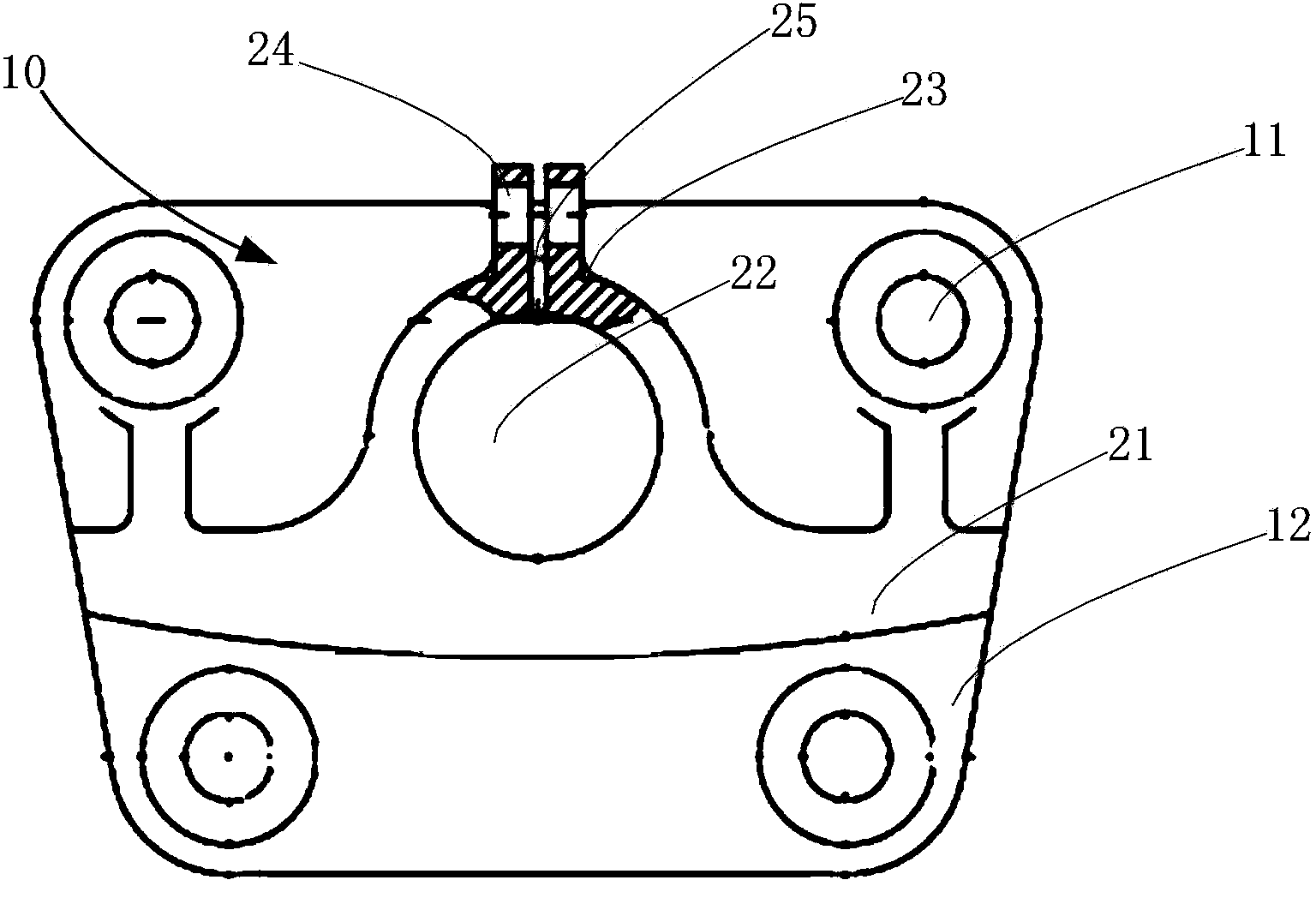 Auxiliary spring bracket