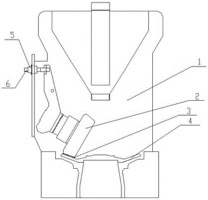 Quick adjustment technology for gaps between grinding rollers of coal mill and liner plate of grinding bowl