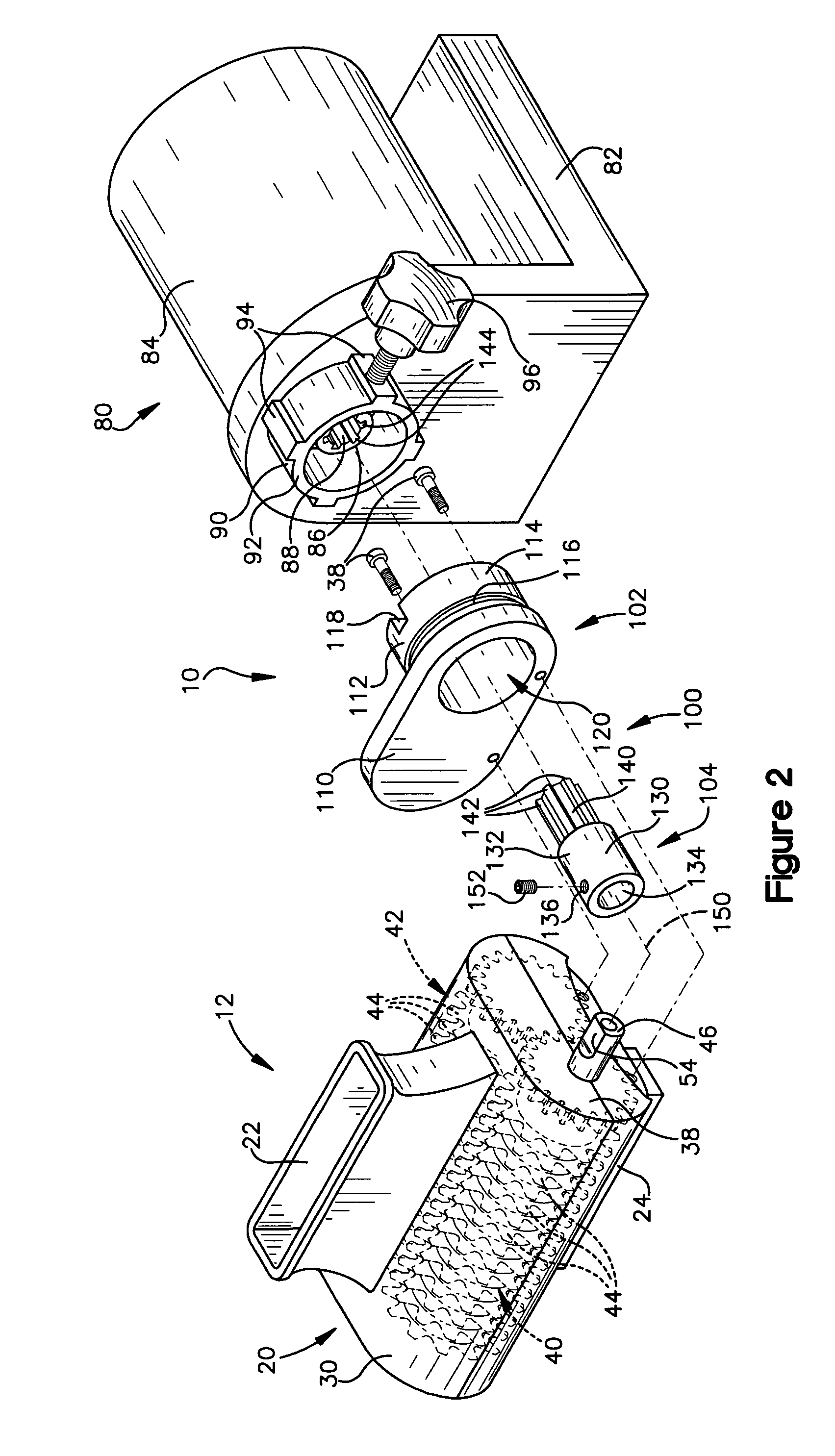 Drive adapter for food processor