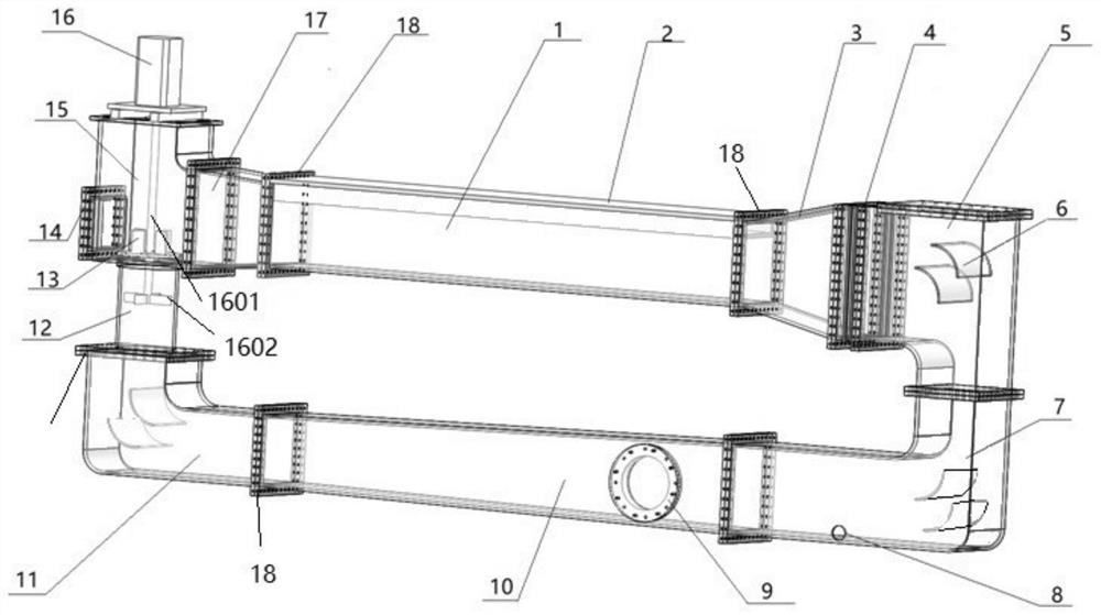 Small experimental circulating water tank