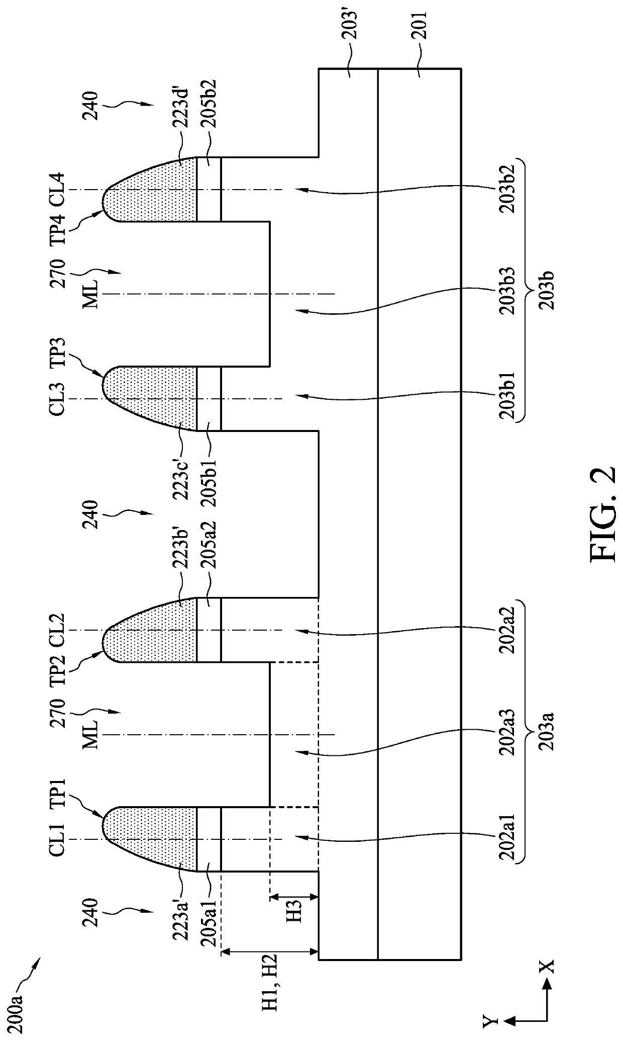 Semiconductor device structure with fine boron nitride spacer patterns and method for forming the same