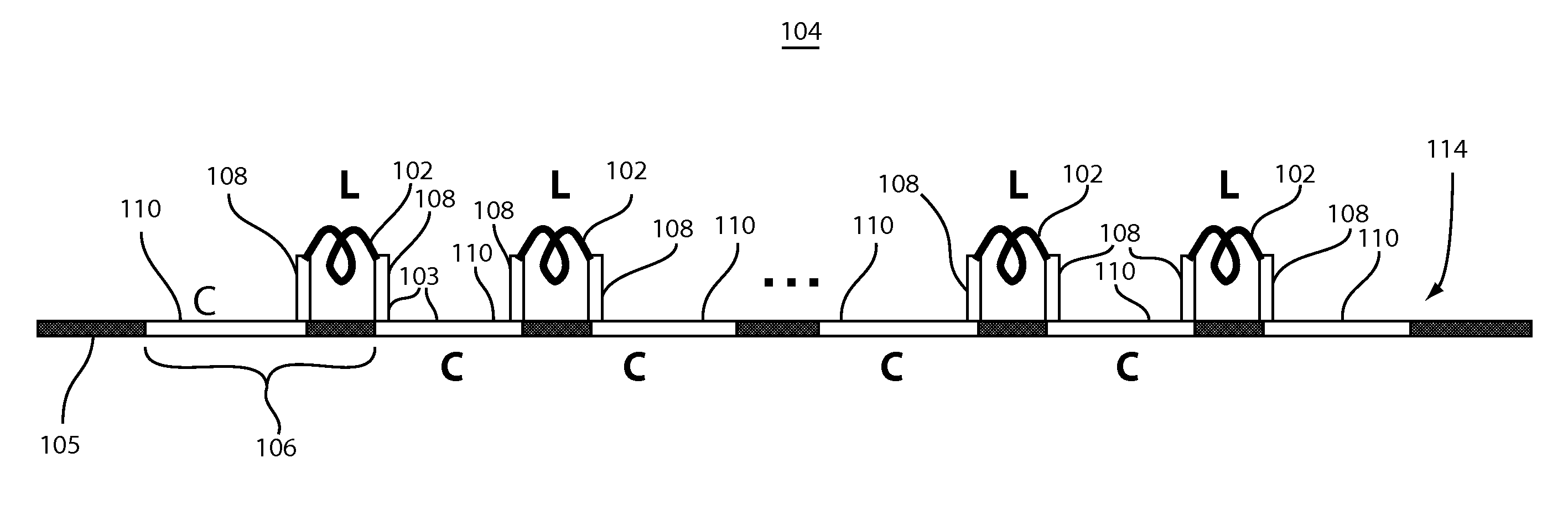 Low distortion high bandwidth adaptive transmission line for integrated photonics applications