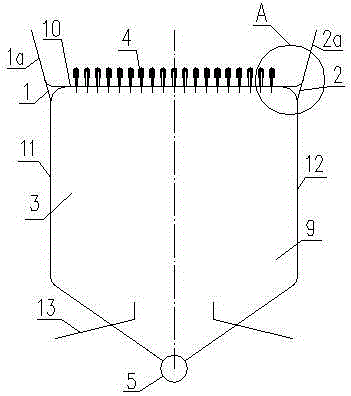 An air distribution device for a circulating fluidized bed boiler