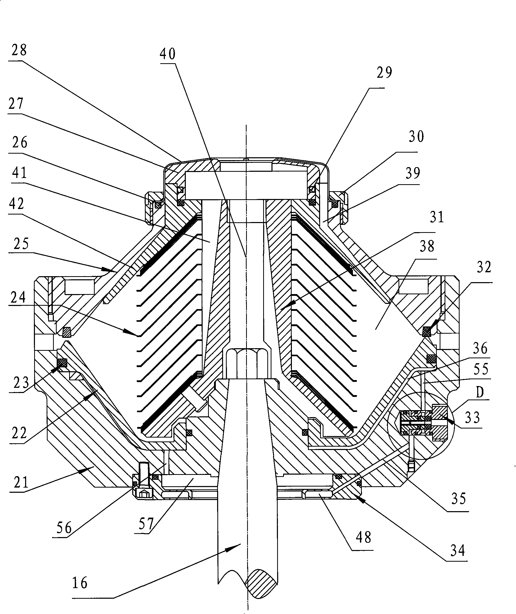 High speed dish type circular valve highly effective slag draining and separating machine