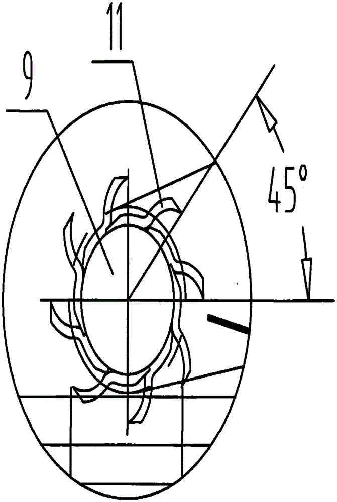 Straw set corn harvester