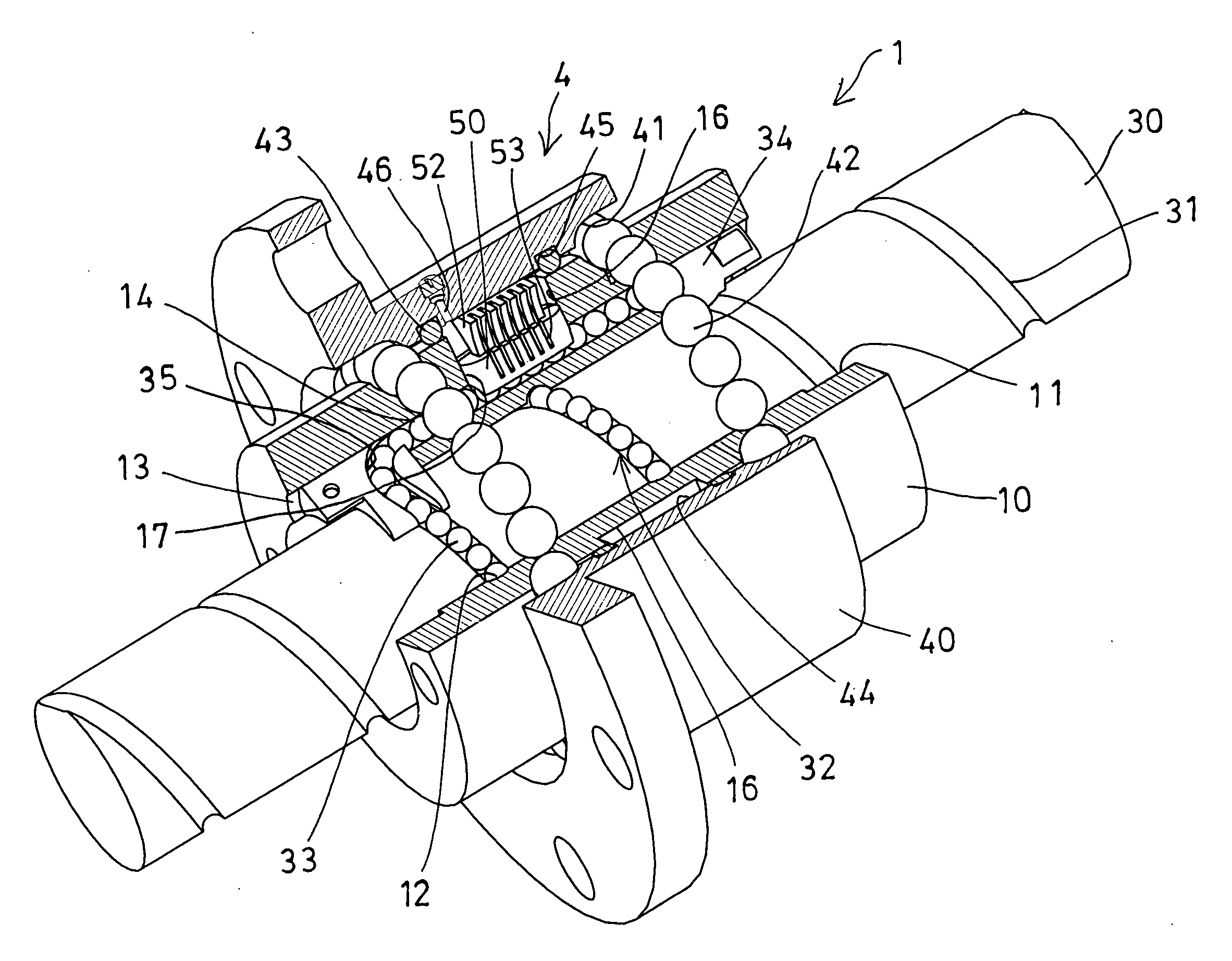 Ball screw device having lubricating device