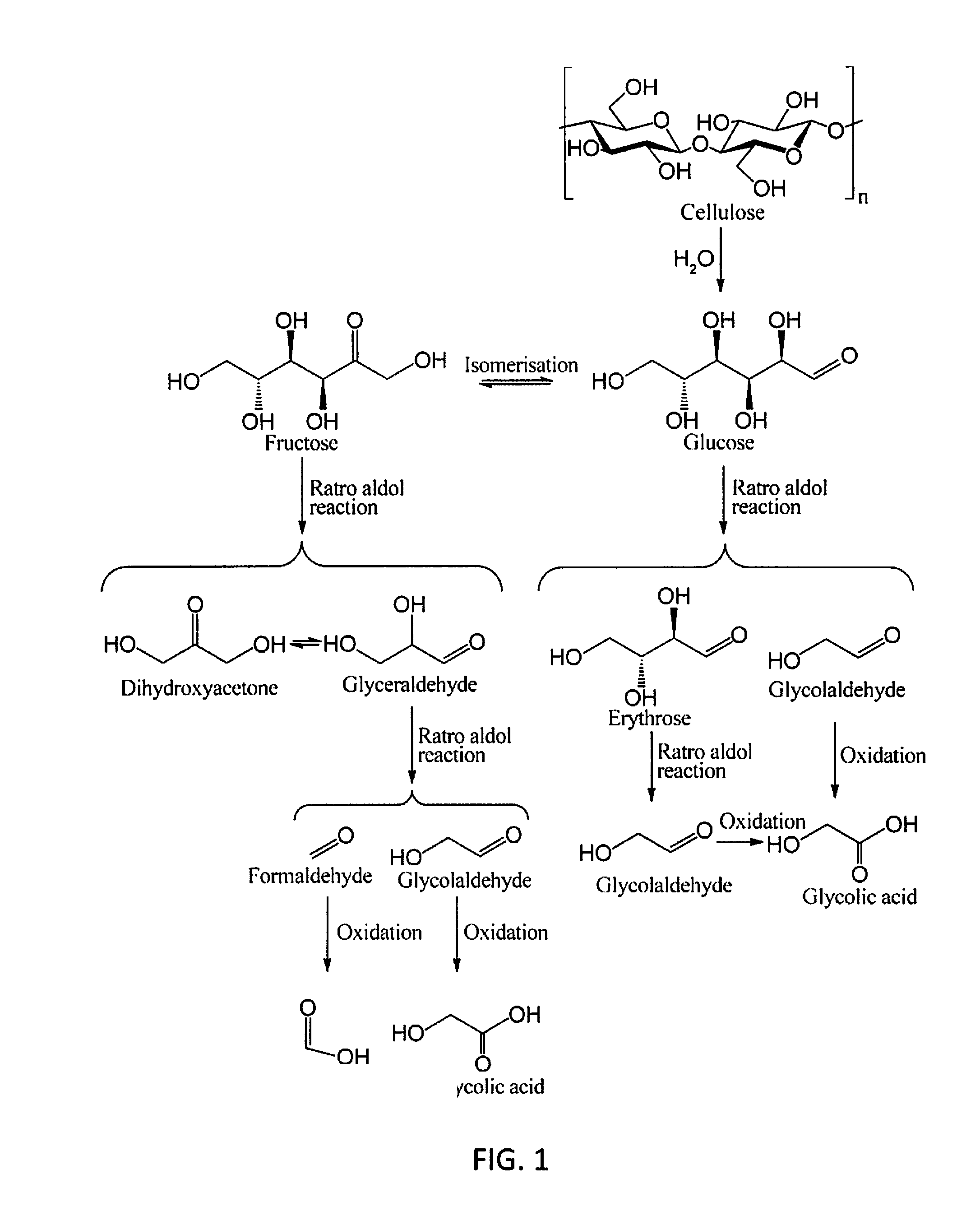 Molybdenum-containing acidic catalysts to convert cellulosic biomass to glycolic acid