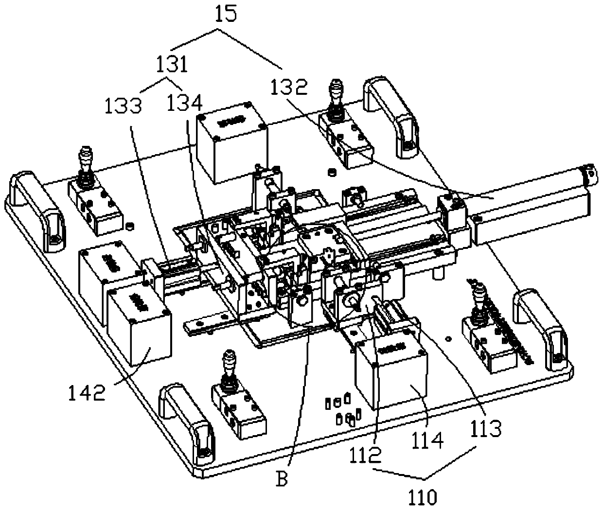 A multi-faceted three-dimensional automatic tapping equipment