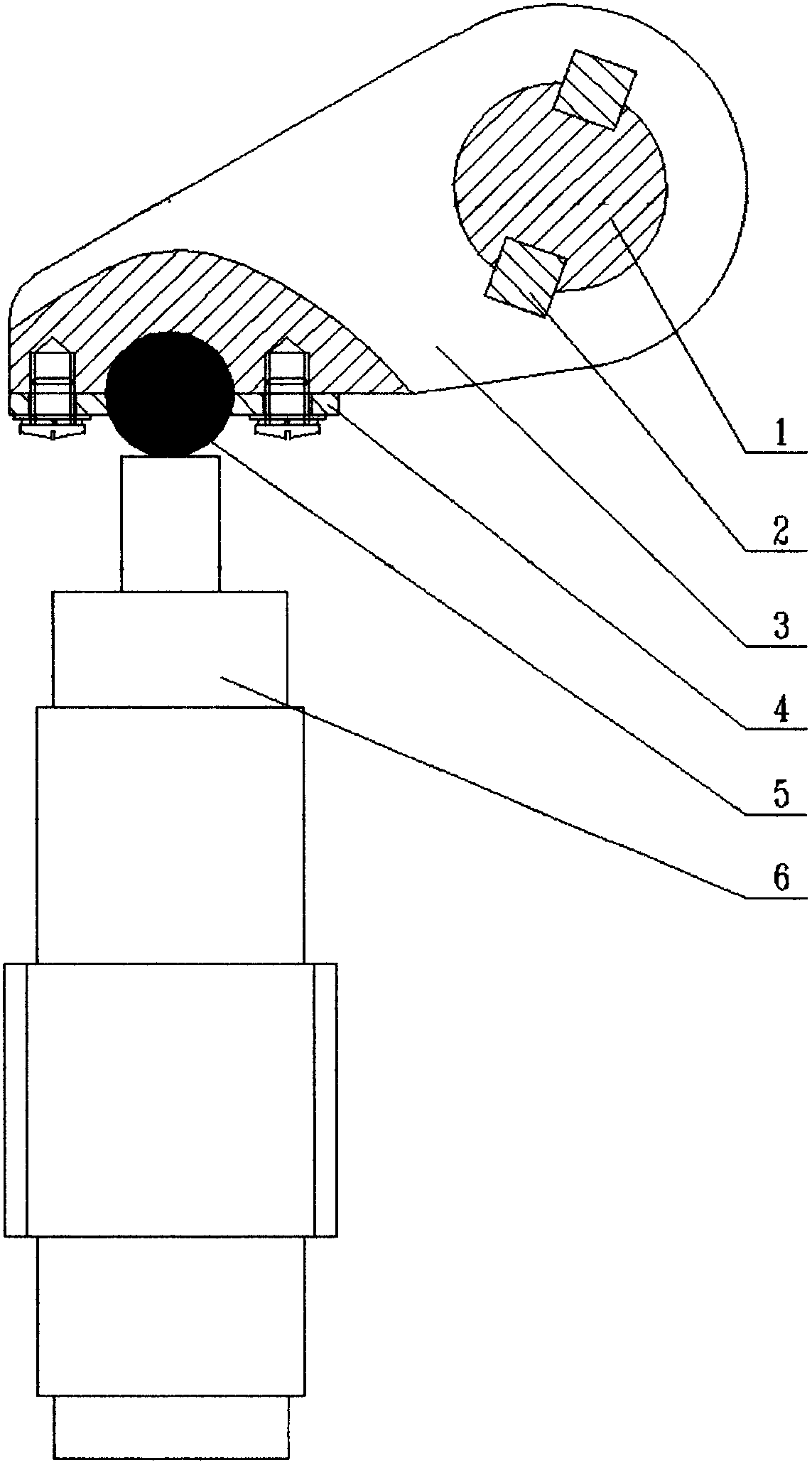 Buffering device for operating mechanism of gas cabinet