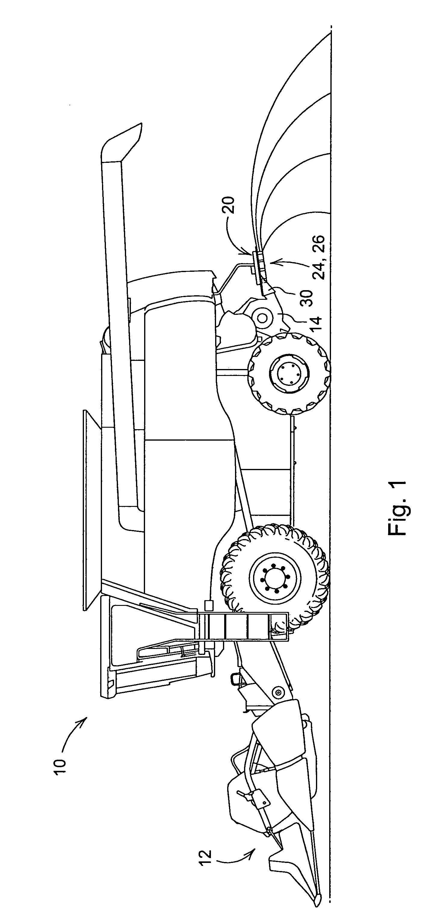 Wide-spread impeller spreader for harvesting combine