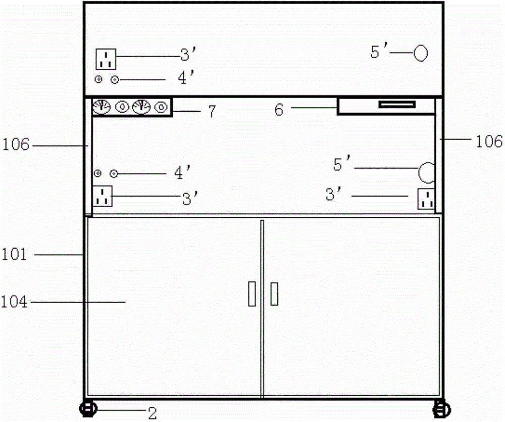 IVF (in-vitro fertilization) laboratory instrument trolley