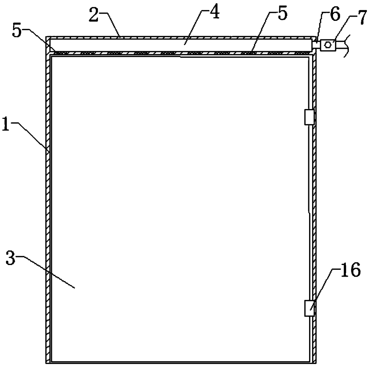 Fireproof door structure