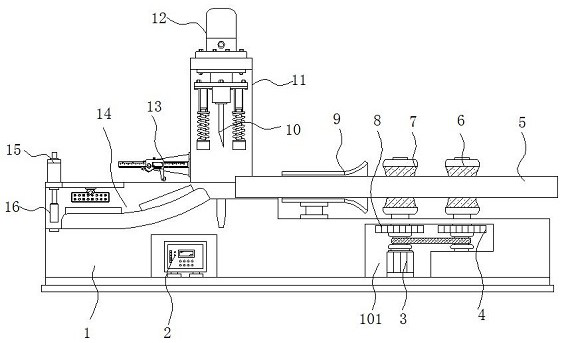 Tubular feed-through capacitor fixed-length cutting device with surface scratch detection function