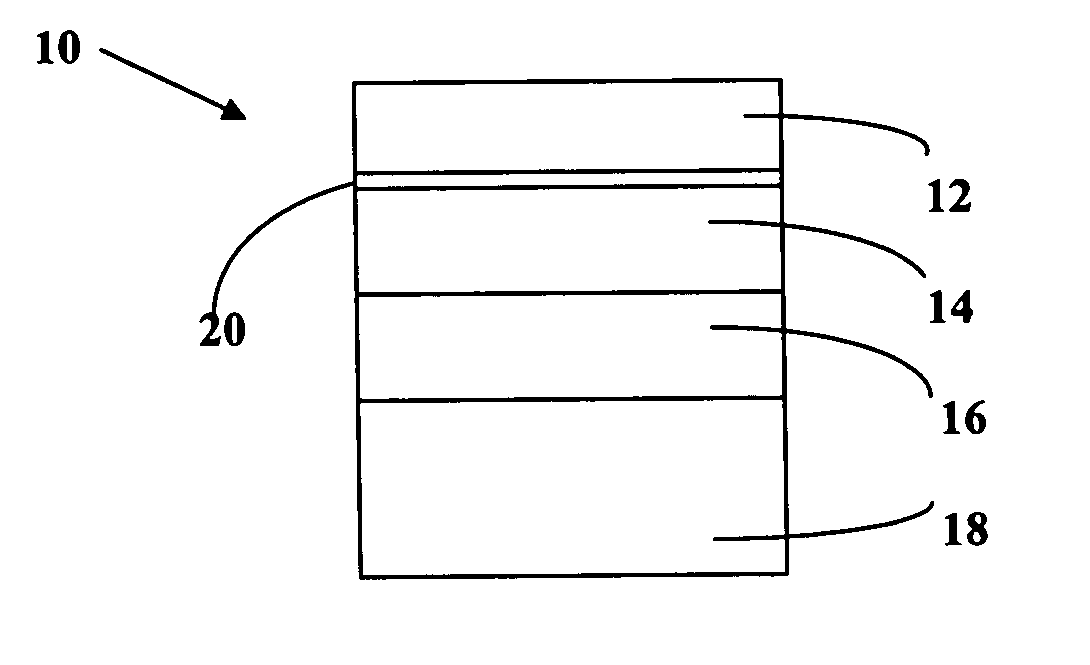 III-nitride optoelectronic device structure with high Al AlGaN diffusion barrier