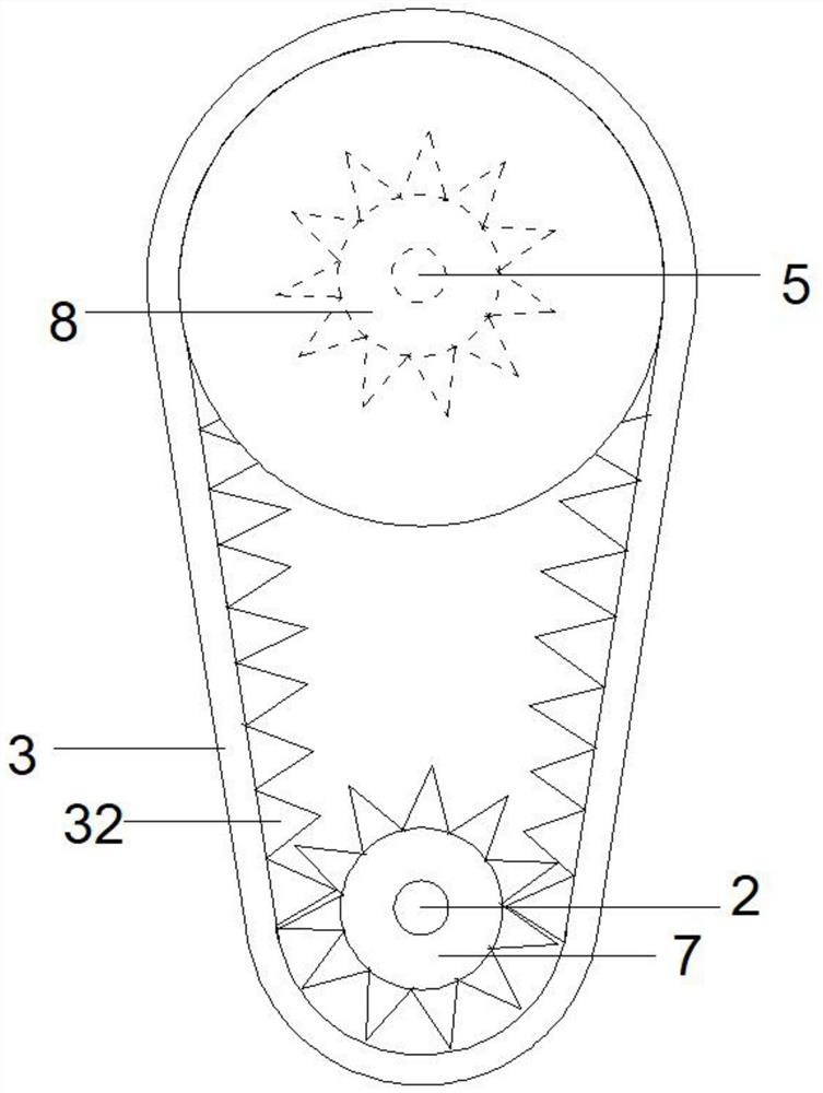 A non-slip continuously variable transmission structure