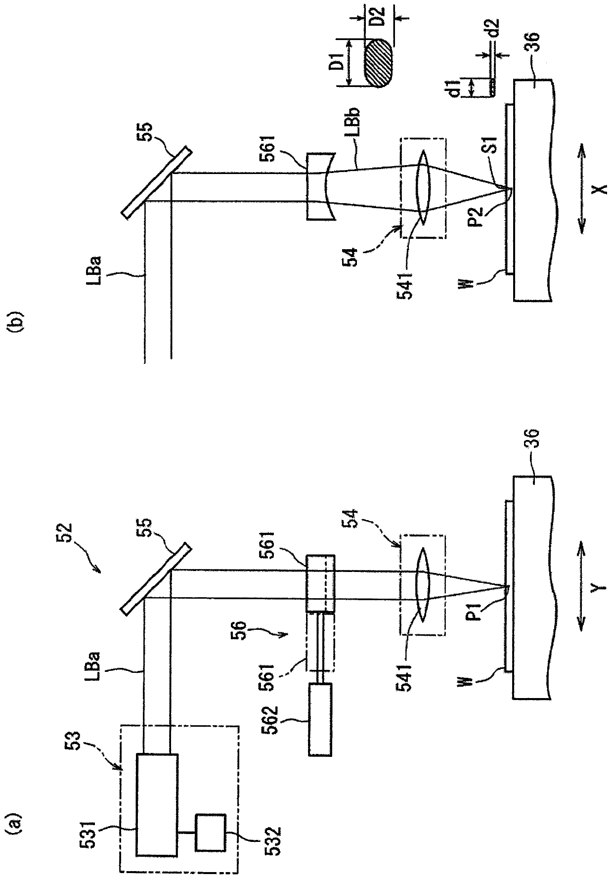 Laser processing device and wafer processing method