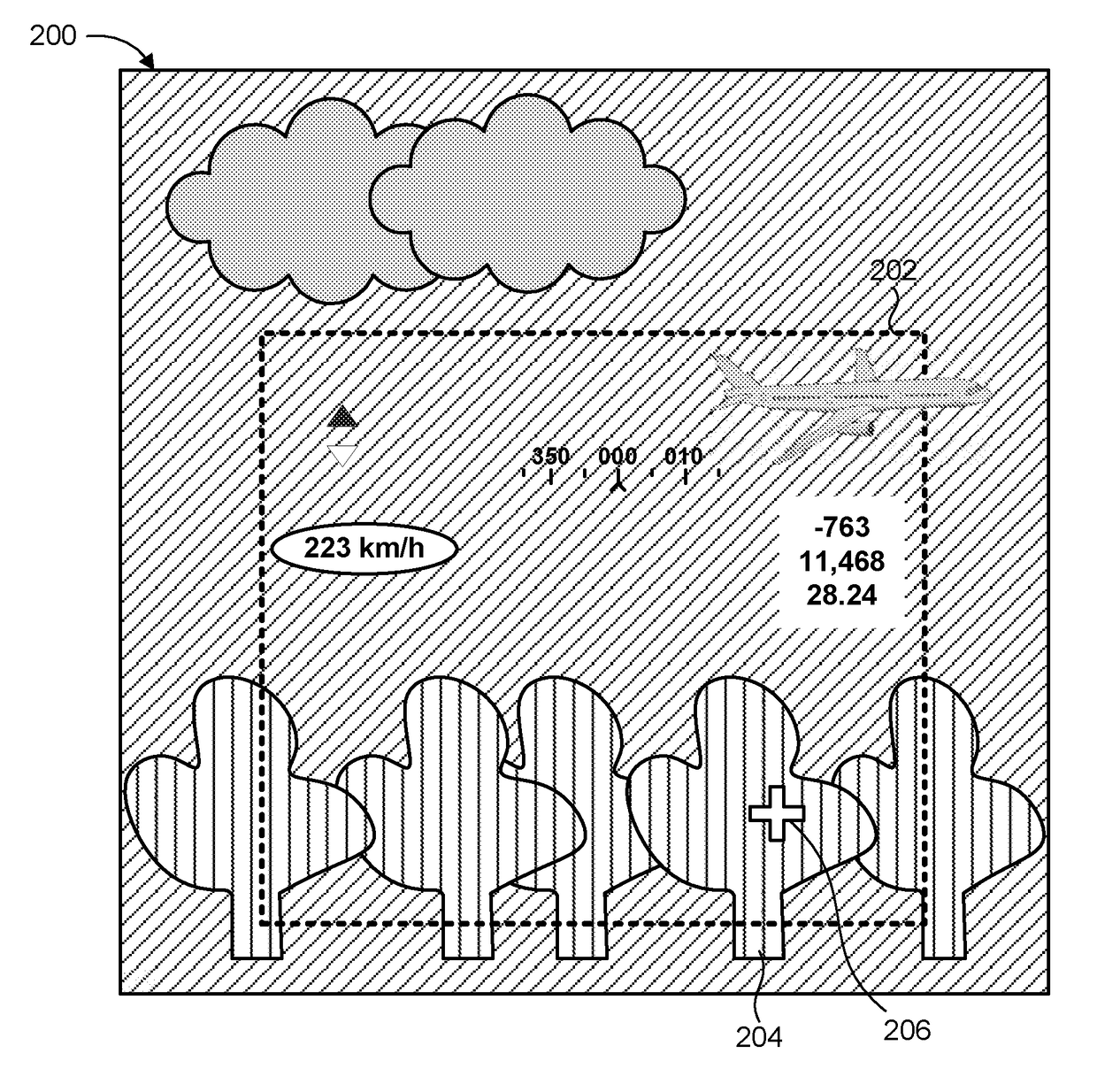 Visual perception enhancement of displayed color symbology