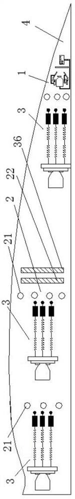 A device for improving the stiffness of large wind turbine blades