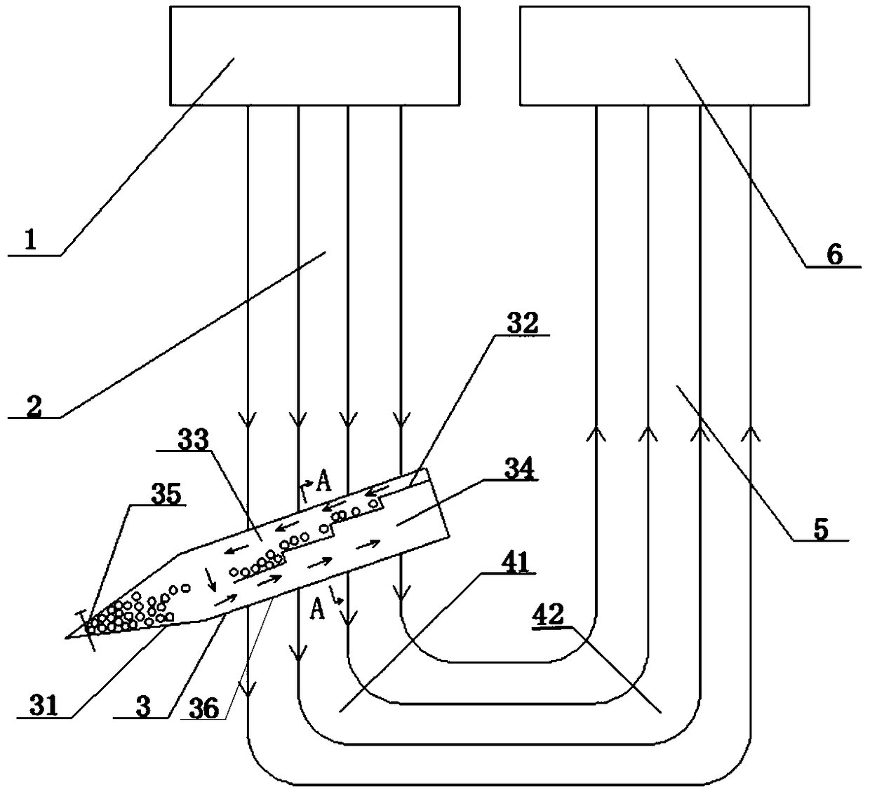 Cleaning device and method used for high-temperature heating face scale of power station boiler