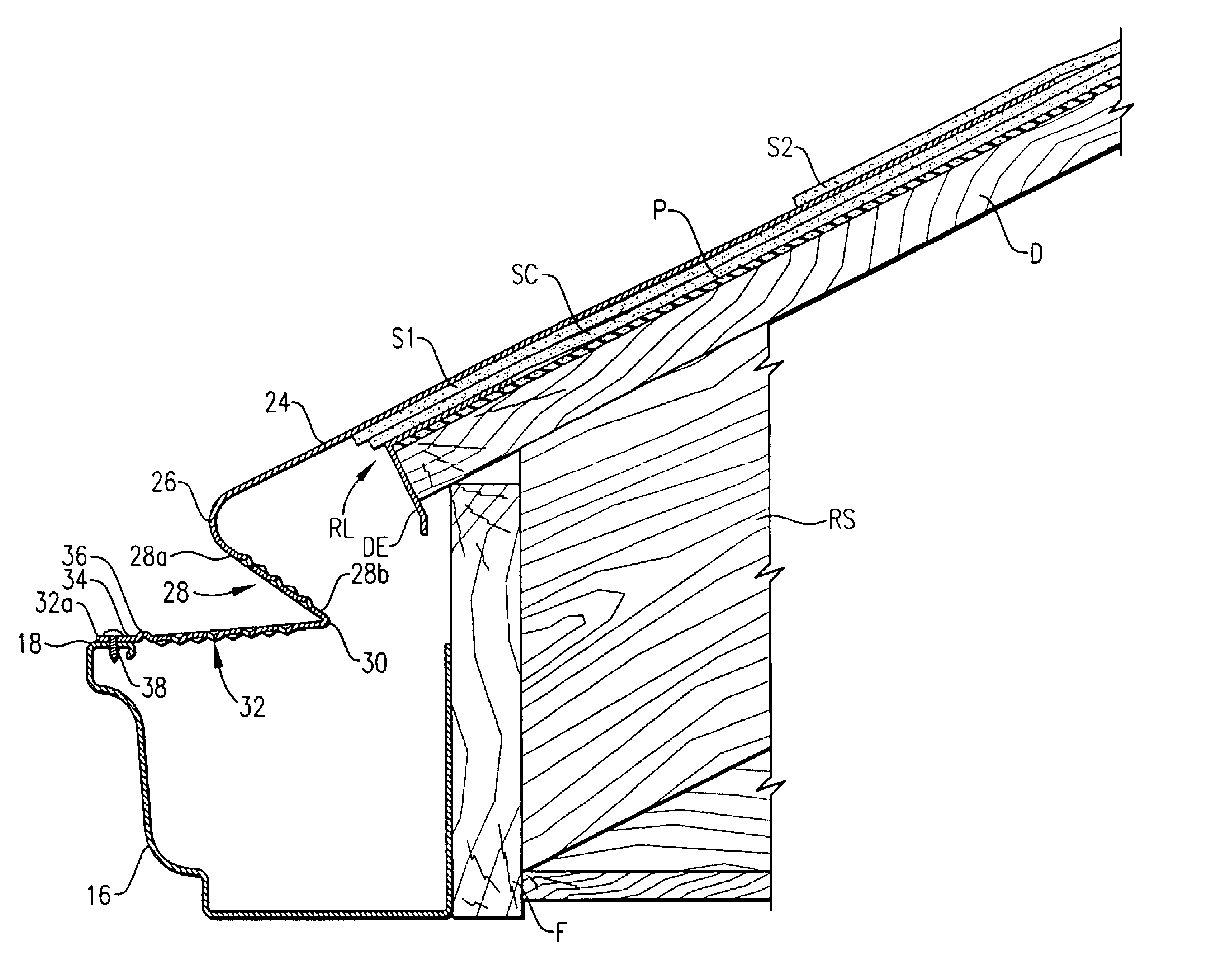 Rain gutter cover system