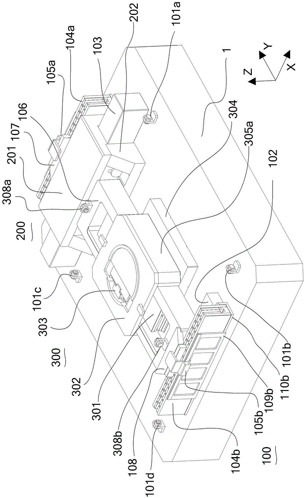 Two-degree-of-freedom high-precision large-stroke air-bearing workpiece platform