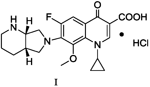 Preparation method of moxifloxacin hydrochloride and intermediate thereof