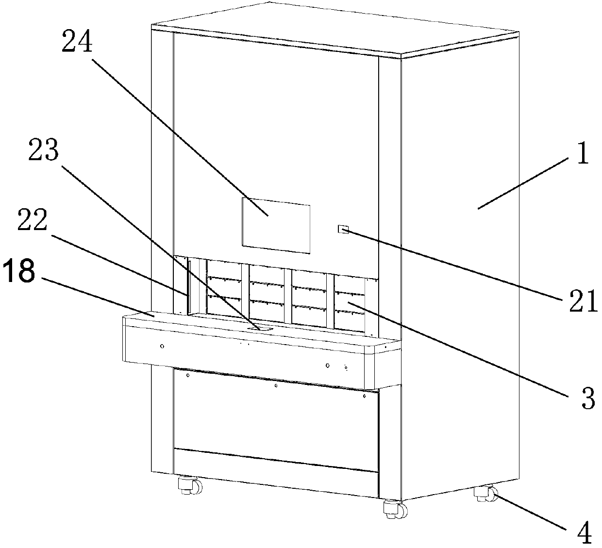 Rotating coat distributing machine