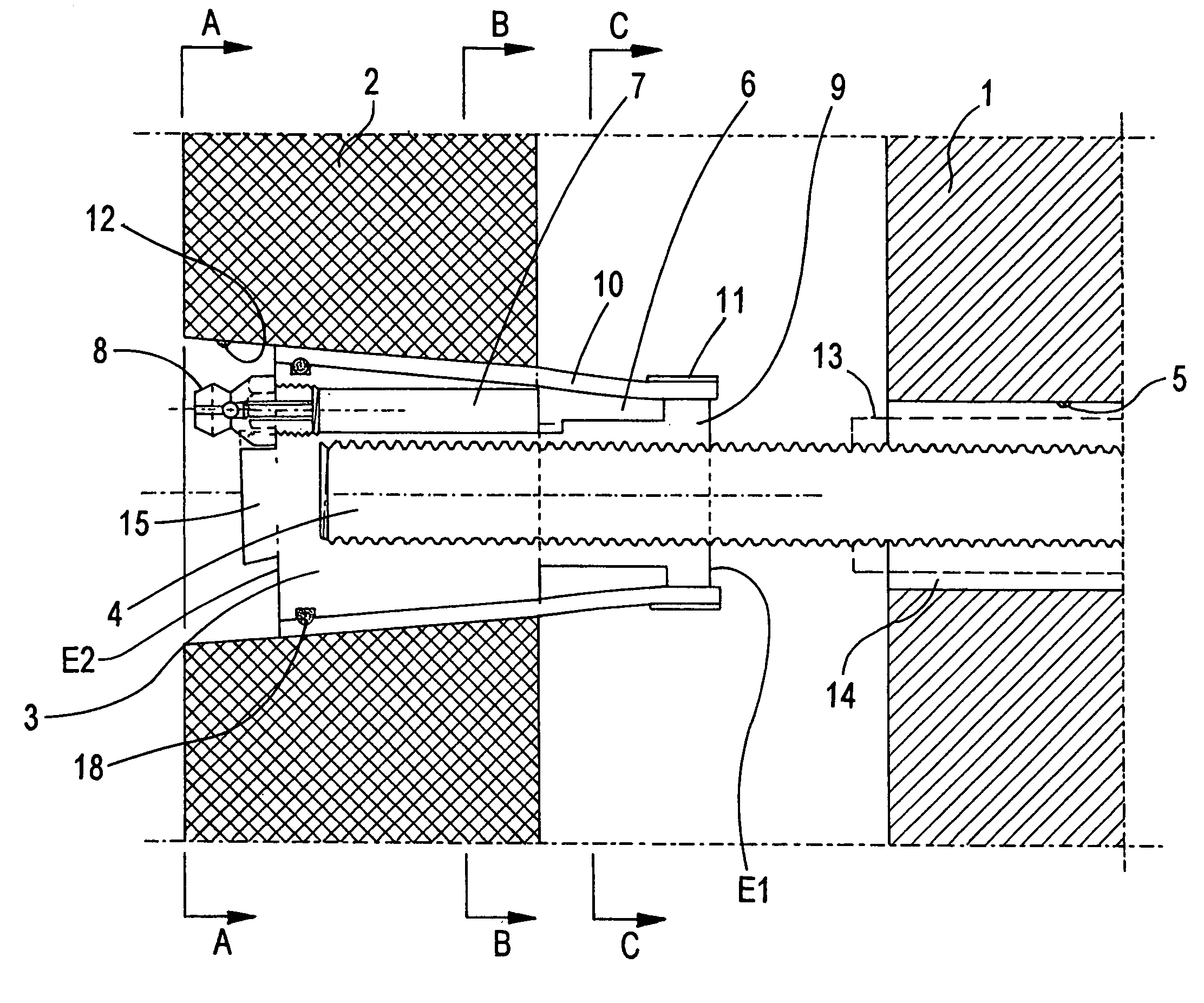 Device and method for fastening facade plates