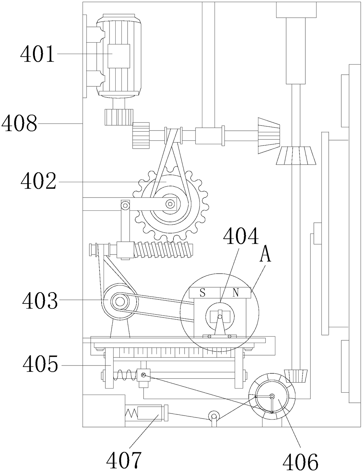 Oil injection rust prevention device for hardware block