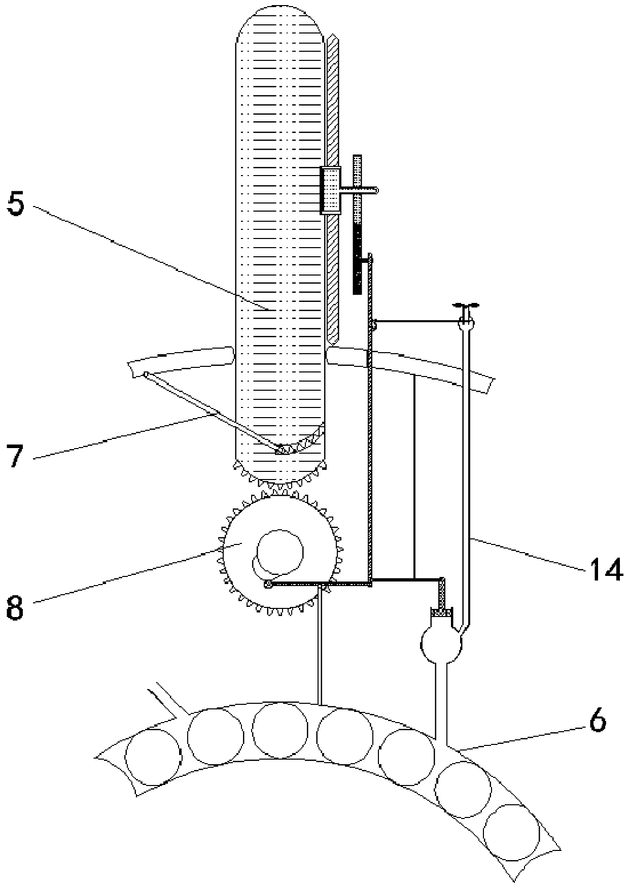 Water turbine capable of automatically descaling back surface of wheel fan