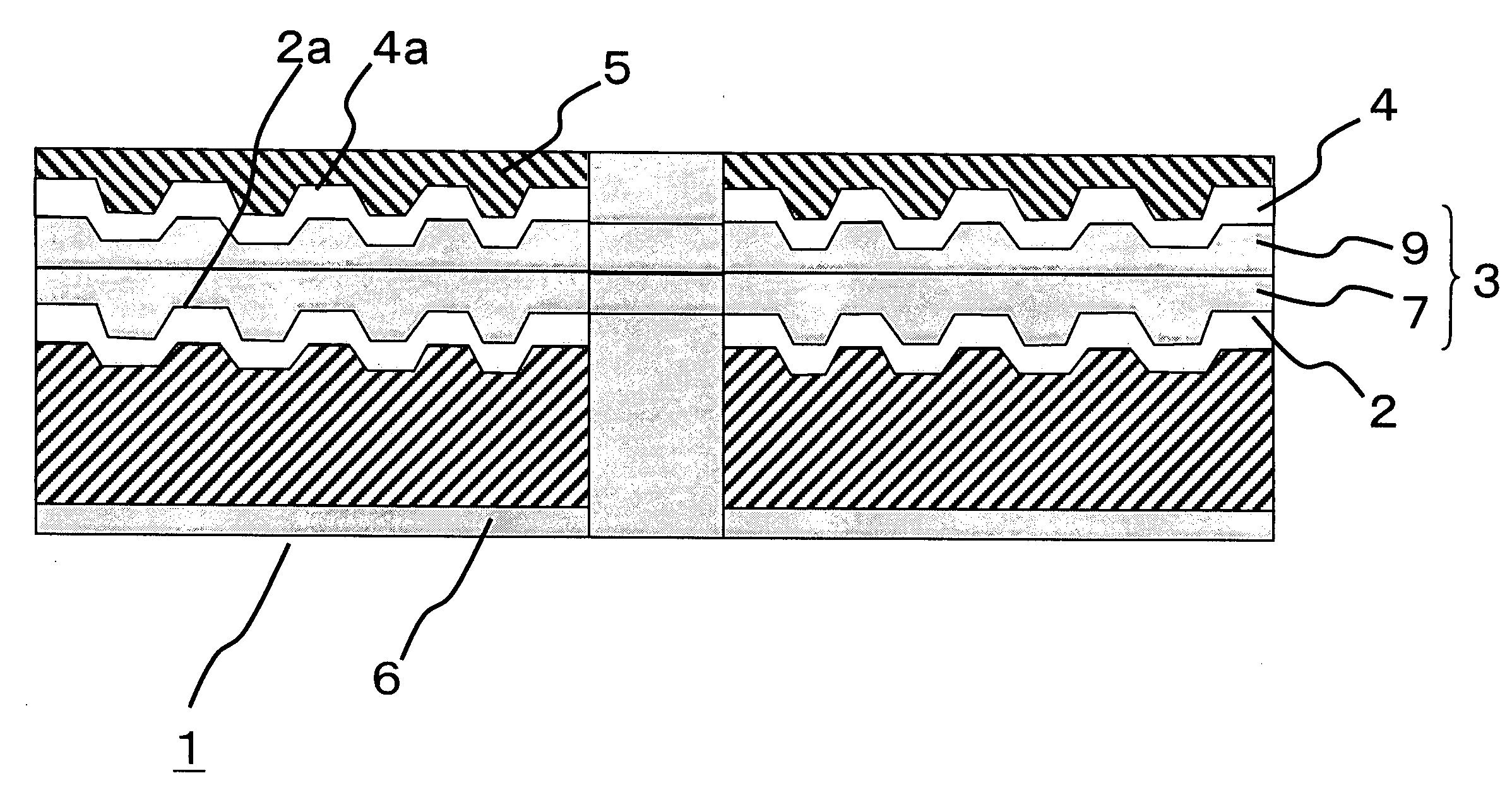 Die, manufacturing method of a laser disk, and a laser disk