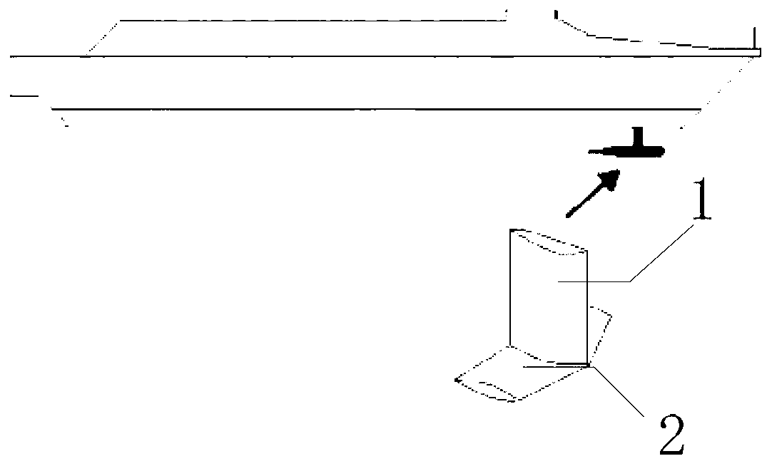 Hydraulically-driven variable-area T-shaped anti-rolling hydrofoil