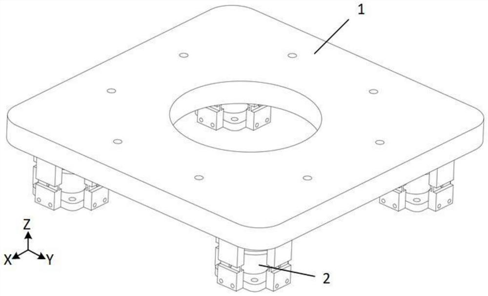 Strain foot structure and torque measuring platform