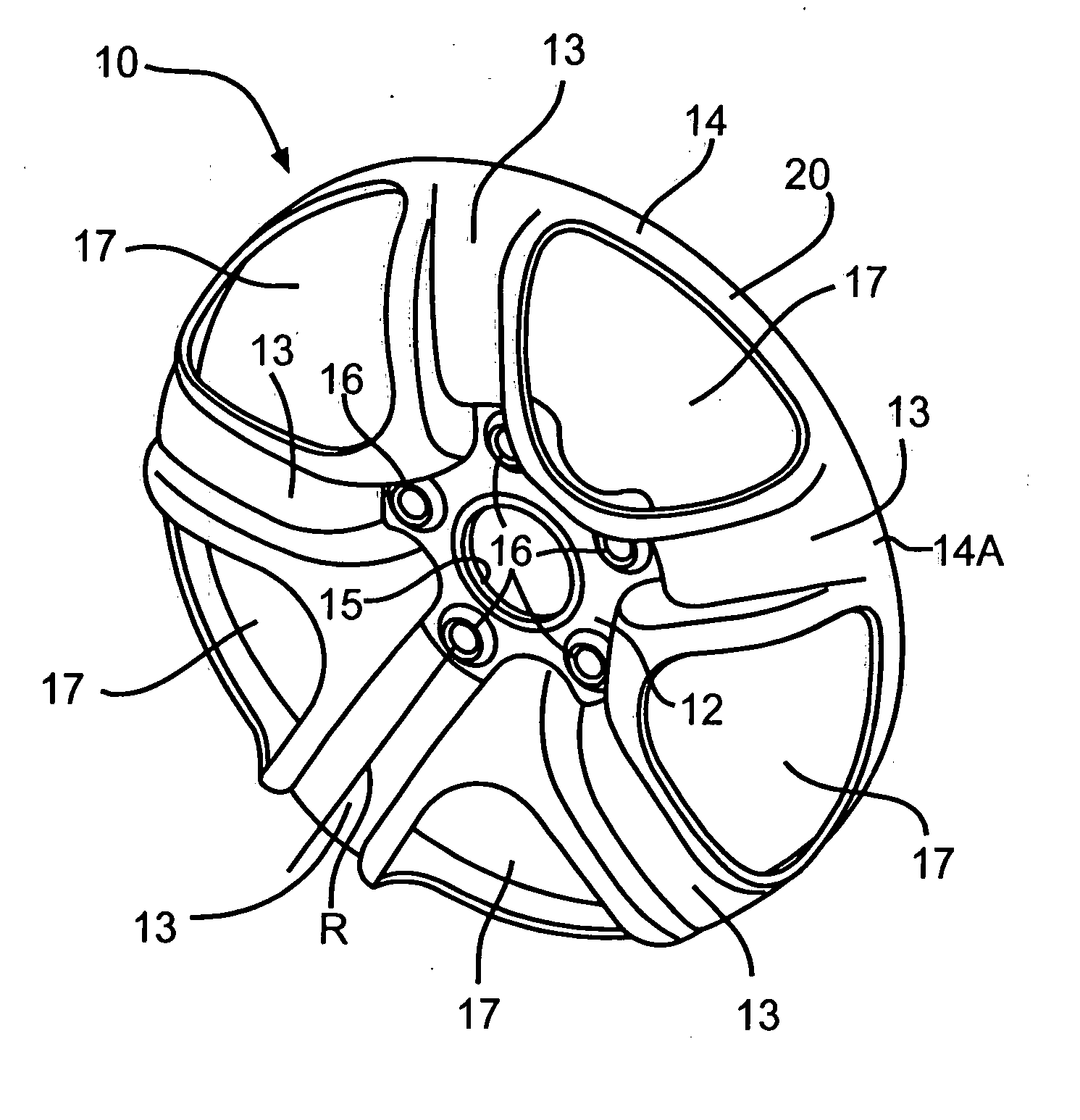 Method for producing a wheel, disc