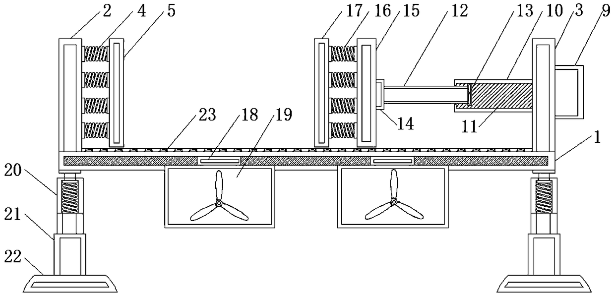 Damping device for electric mechanical equipment