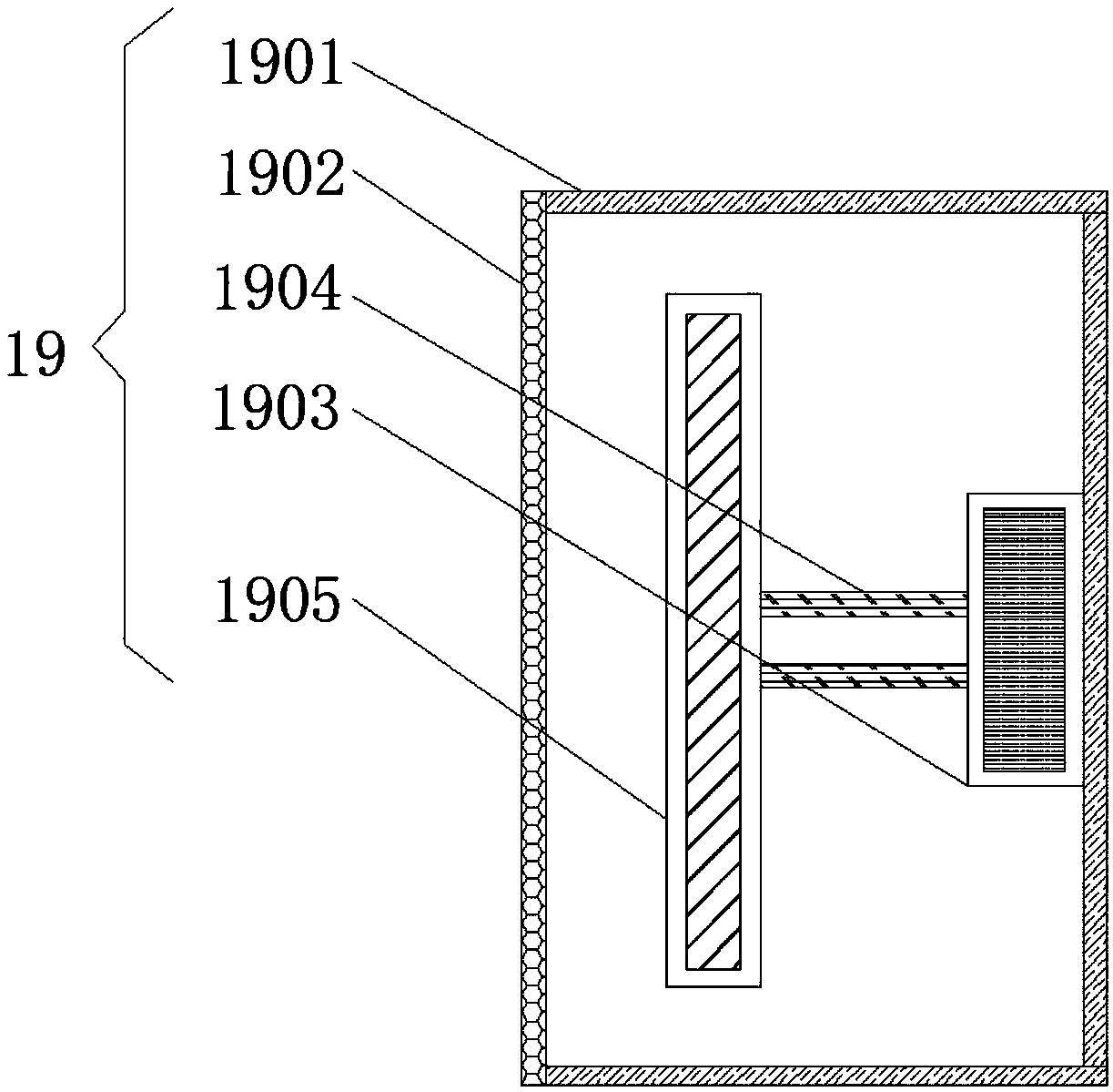 Damping device for electric mechanical equipment