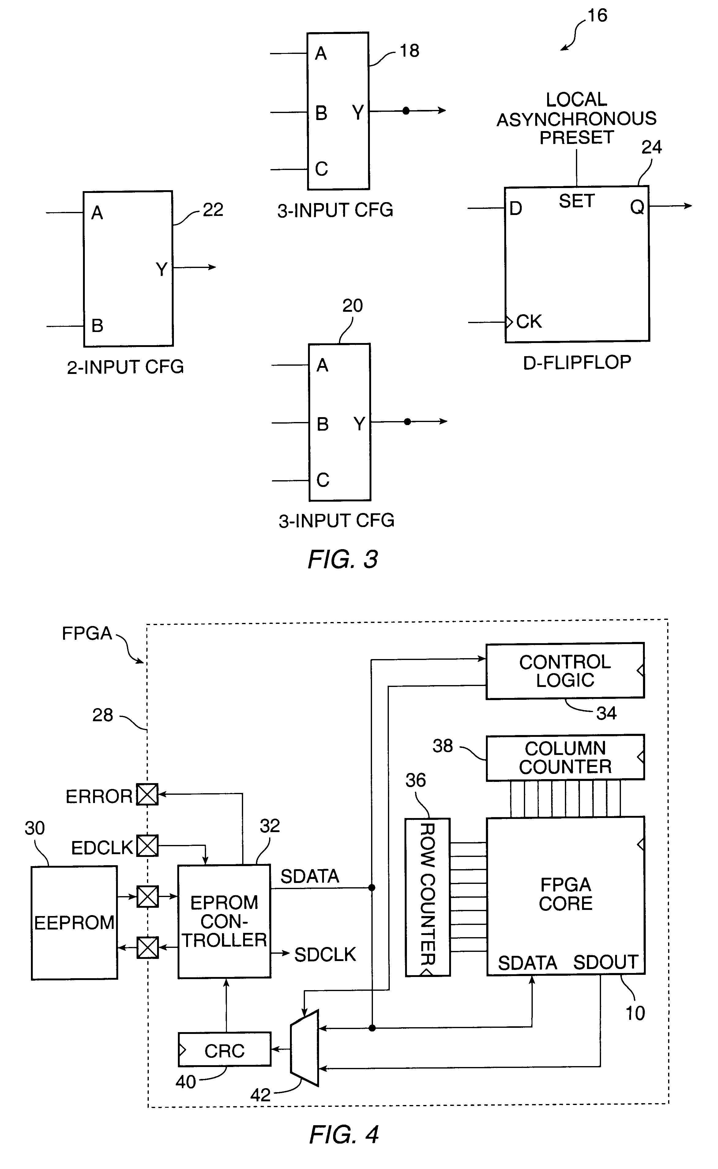 Methods for errors checking the configuration SRAM and user assignable SRAM data in a field programmable gate array