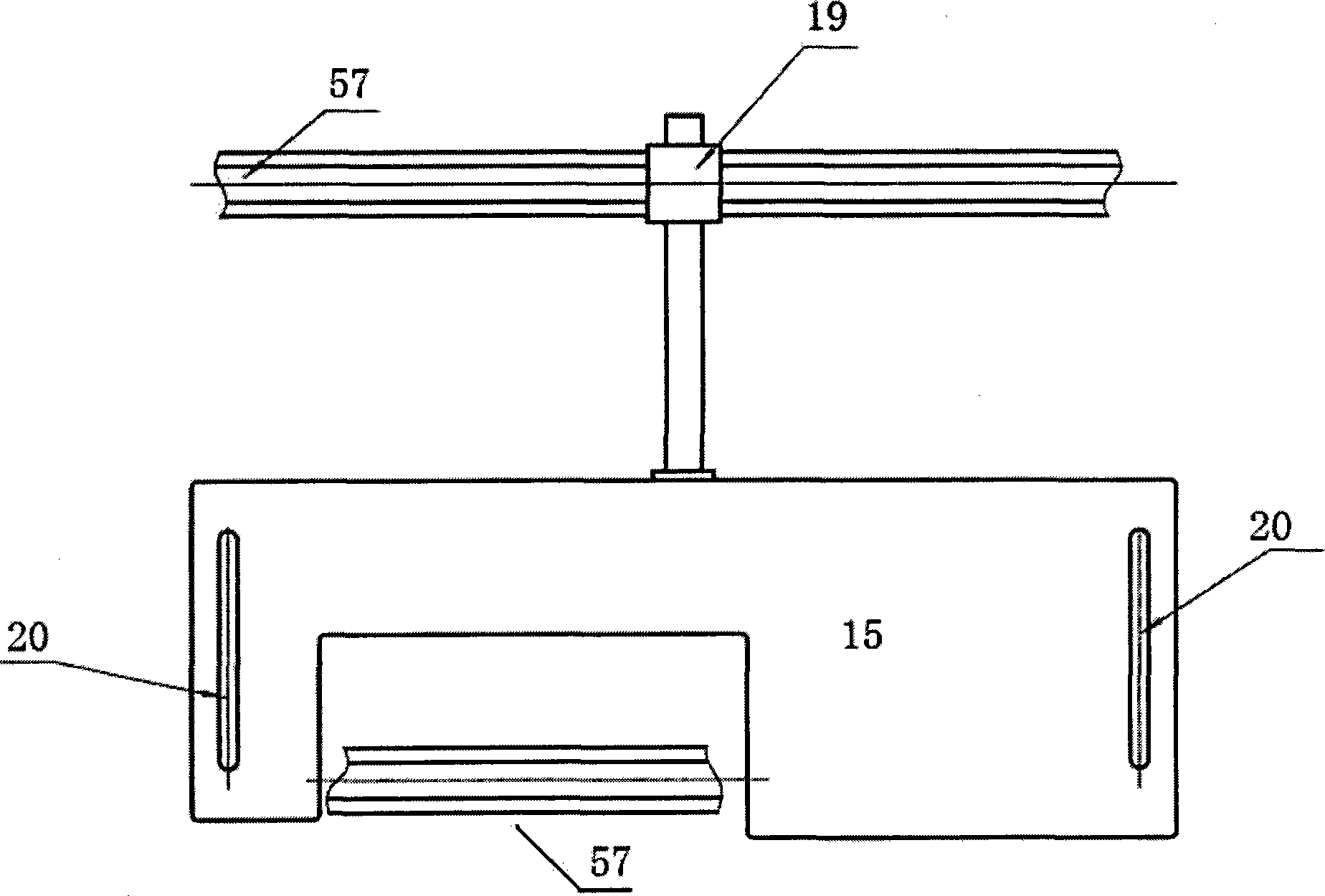 On-line laser processing device used for railway steel rail surface toughening treatment