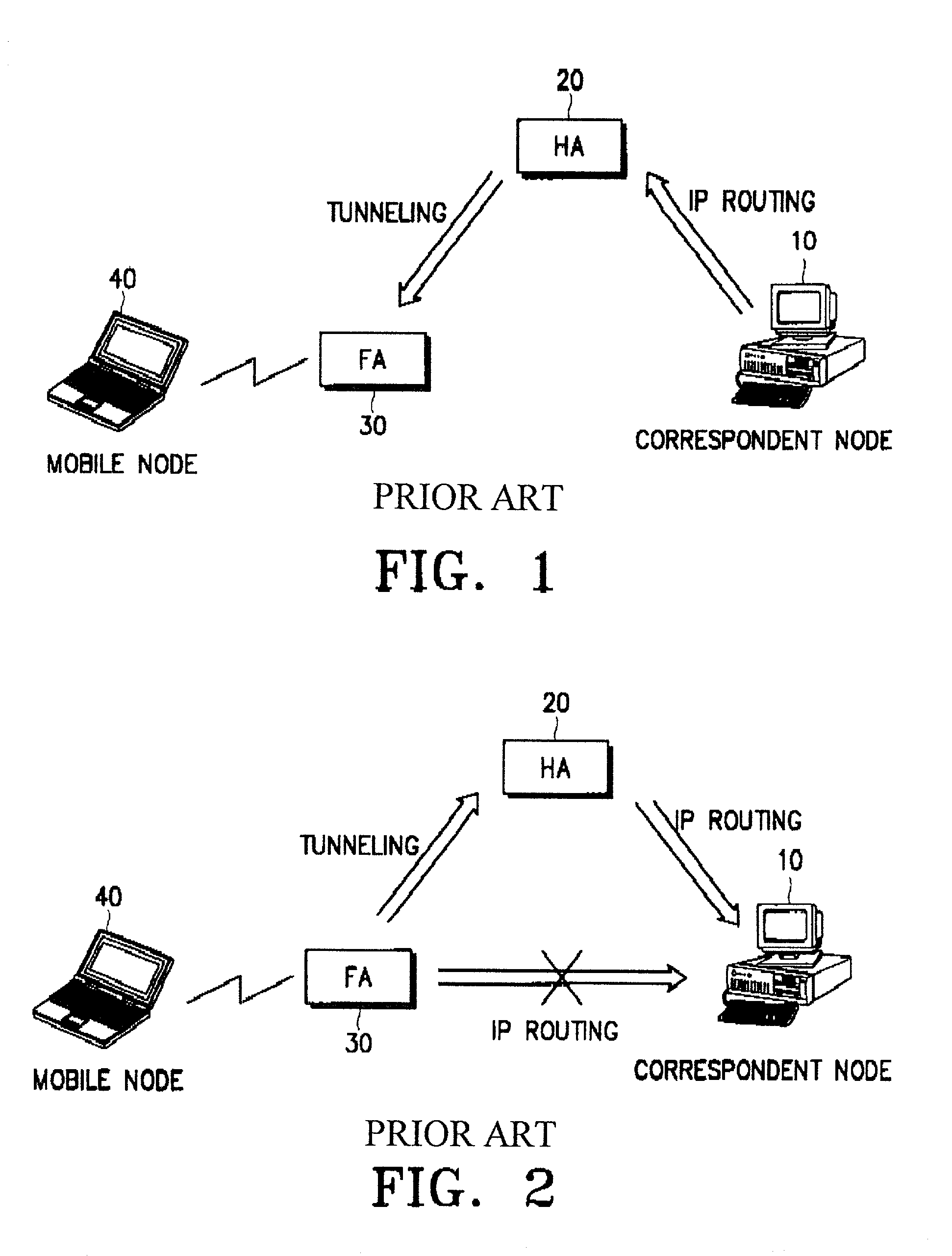 Packet transmission method for mobile internet