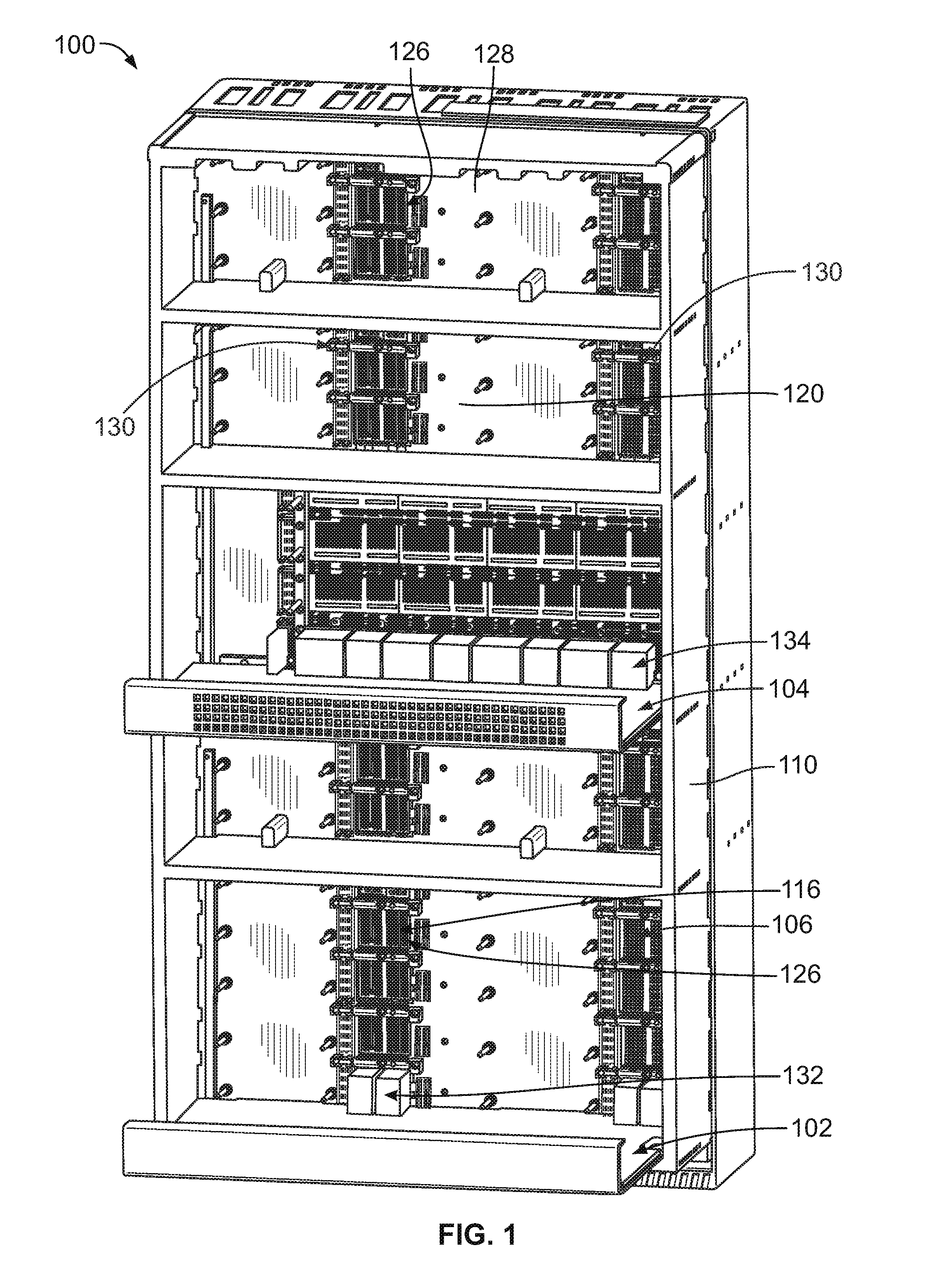 Cable backplane system having mounting blocks