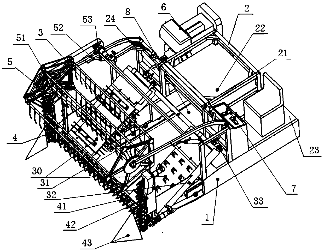 Crawler self-walking backpack type rape swather