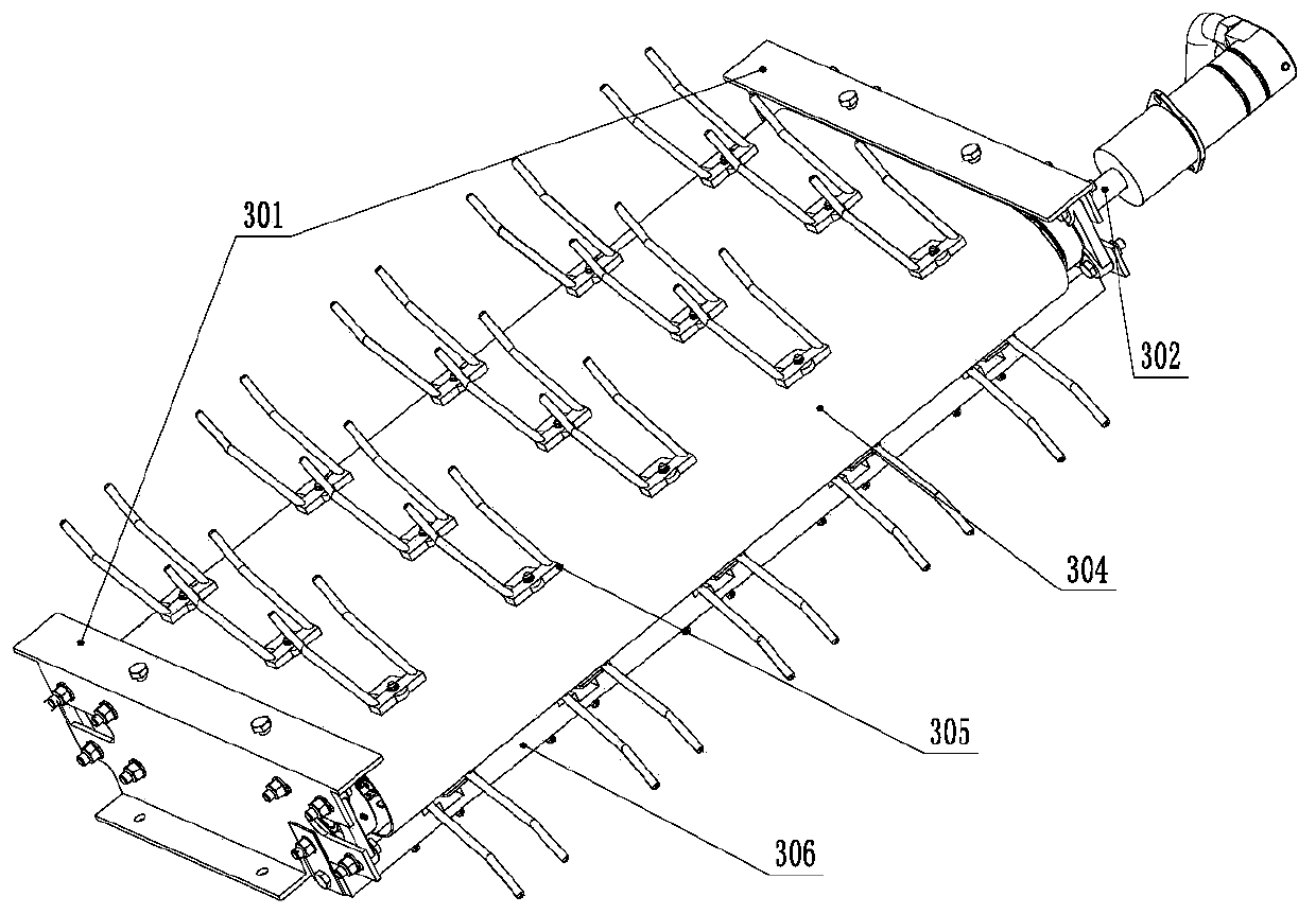 Crawler self-walking backpack type rape swather